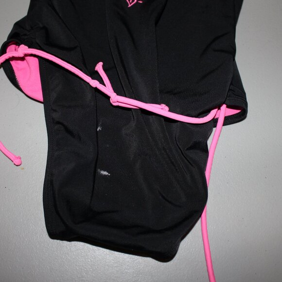 Pink & Black 1 Pcs Justice Swimsuit Size 14 - Picture 9 of 9